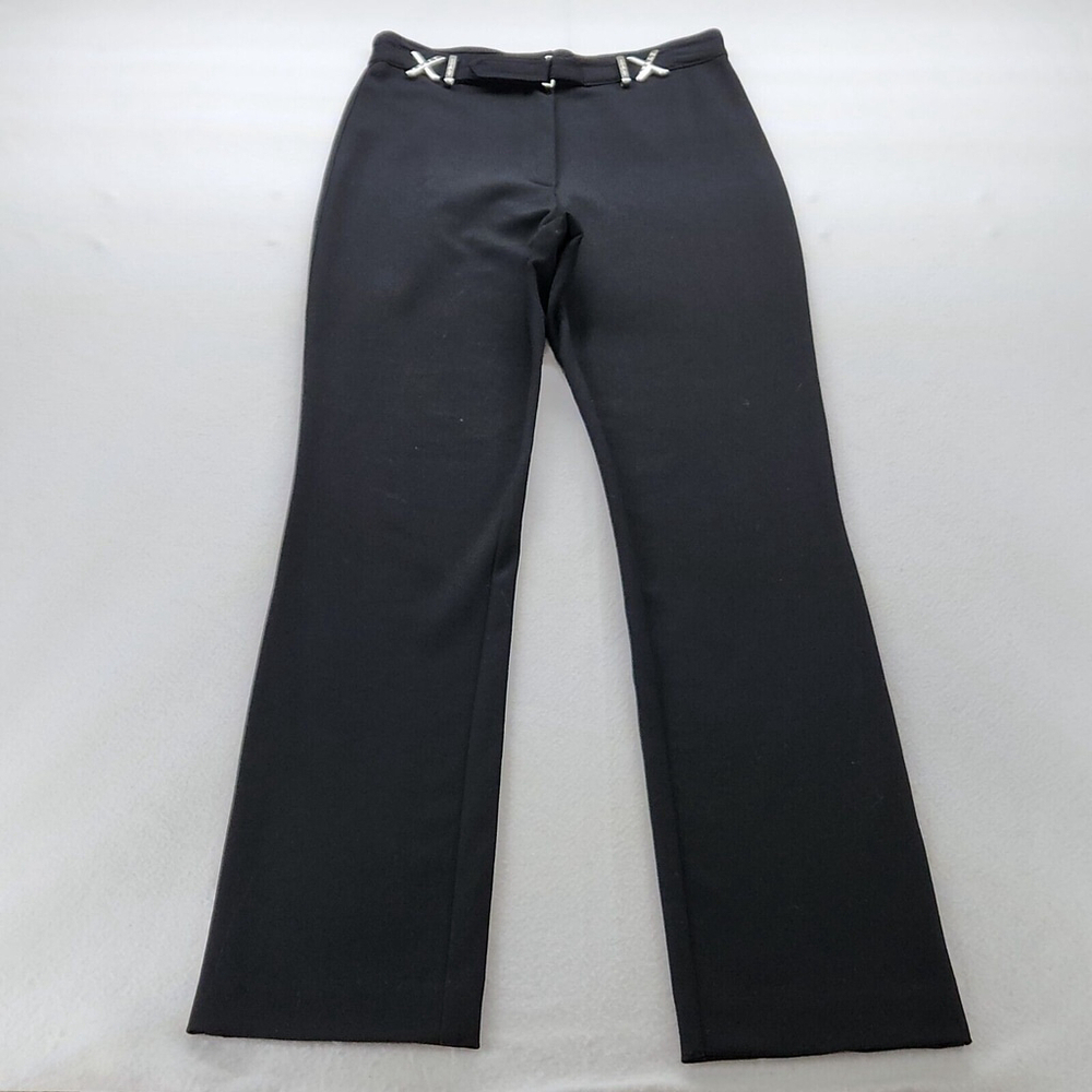Women's Black Wide Leg Quite Luxury Made In USA Icecube By Michael Size 2 Career